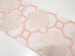 華紋に蜀江模様織り出し　袋帯